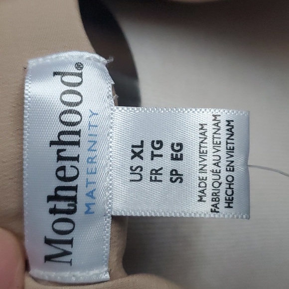 Motherhood Maternity Navy/Nude Dress (XL) - Picture 3 of 6